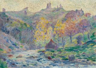 Jean-Baptiste Armand Guillaumin - Le Moulin Brigand et les ruines du Château de Crozant, Creuse