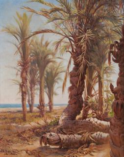 Jean-Baptiste-Arthur Calame - Palmiers De Bordighera
