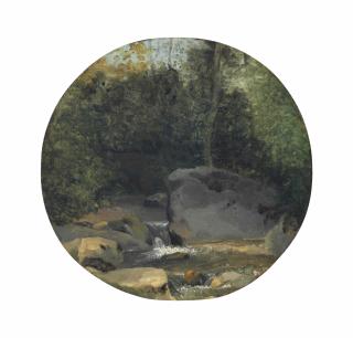 Jean-Baptiste-Camille Corot - Cours d\'eau dans les rochers