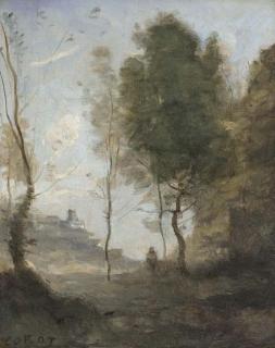 Jean-Baptiste-Camille Corot - Etude de Paysage - Souvenir d\'Italie