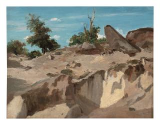 Jean-Baptiste-Camille Corot - Forêt De Fontainebleau - Au Plateau Brûlé