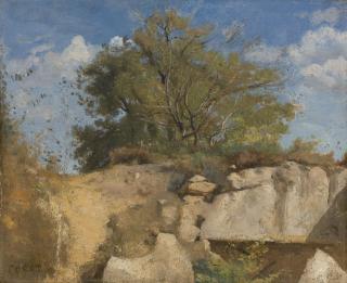 Jean-Baptiste-Camille Corot - French fontainebleau, Sommet De Carrière Boisée
