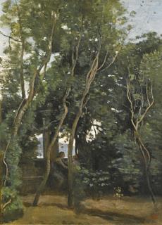 Jean-Baptiste-Camille Corot - French le Matin Sous Les Arbres