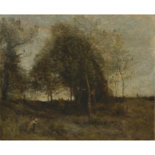 Jean-Baptiste-Camille Corot - French Soir En Normandie
