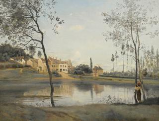 Jean-Baptiste-Camille Corot - French ville D\'Avray: L\'Étang, La Maison De M. Corot Père Et Son Kiosque