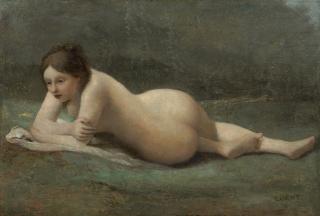 Jean-Baptiste-Camille Corot - Jeune femme étendue sur l’herbe