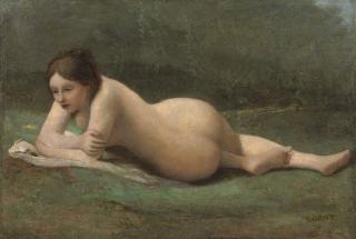Jean-Baptiste-Camille Corot - Jeune femme étendue sur l’herbe