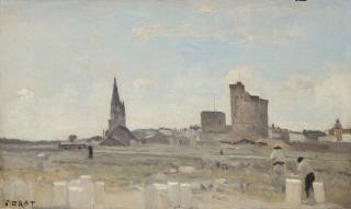 Jean-Baptiste-Camille Corot - La Rochelle - carriers près l\'entrée du port