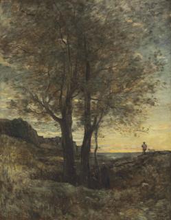 Jean-Baptiste-Camille Corot - Le berger dans une gorge au bord de la mer