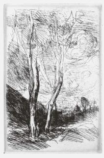 Jean-Baptiste-Camille Corot - Le Dome Florentin (Delteil 13)