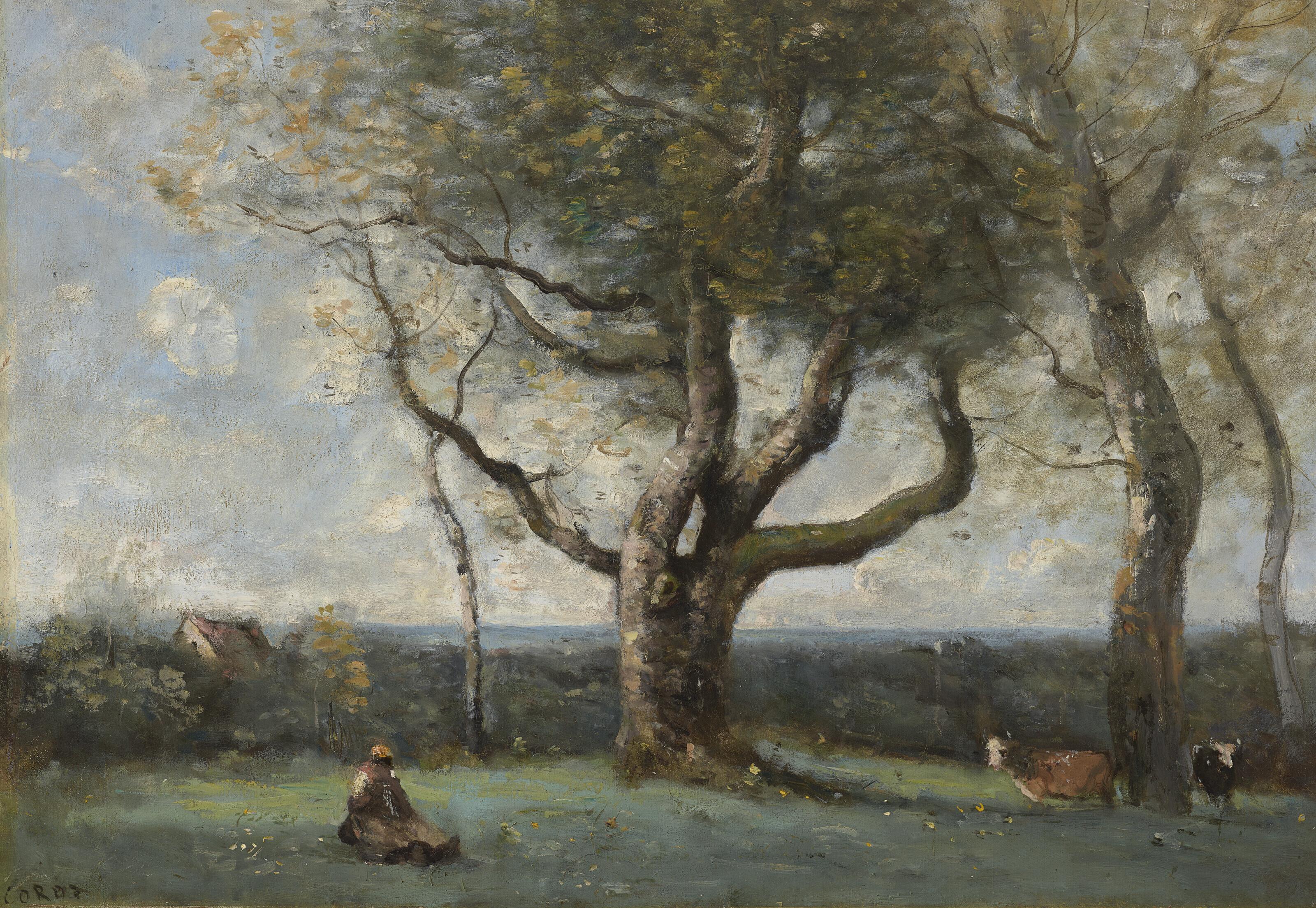 Jean-Baptiste Camille Corot - Le gros arbre (environs de Gournay)