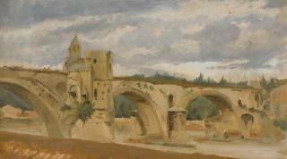 Jean-Baptiste Camille Corot - Le Pont Saint-Bénézet (Le Pont D\'Avignon)