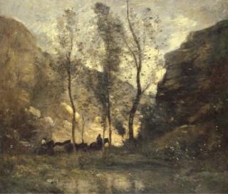 Jean-Baptiste-Camille Corot - Les Contrebandiers