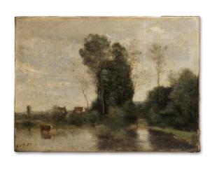 Jean-Baptiste-Camille Corot - Les marais de Cuincy près de Douai