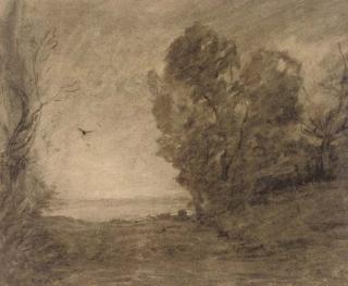 Jean-Baptiste-Camille Corot - L\'oiseau du soir