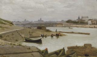 Jean-Baptiste Camille Corot - Paris vue des environs, probablement du quai d\'Ivry