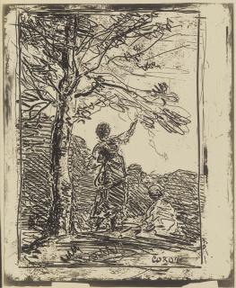 Jean-Baptiste-Camille Corot - Quarante Cliché-Glace De Corot, Daubigny, Delacroix, Millet, Rousseau Tirés Sur Plaques Provenant De La Collection De M. Cuvelier