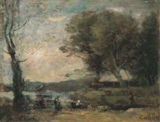 Jean-Baptiste Camille Corot - Souvenir Des Marais de Fampoux