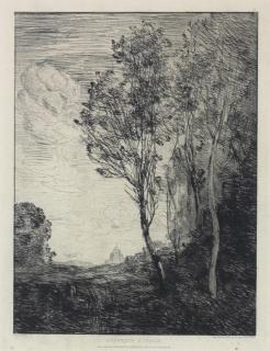 Jean Baptiste Camille Corot - Souvenir D\'Italie (Delteil 5; Melot 5)