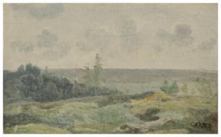 Jean-Baptiste-Camille Corot - Vue Prise Des Hauteurs De Châtillon En Regardant Vers Paris