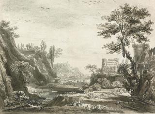 Jean Baptiste Claude Chatelain - A classical landscape