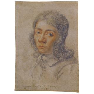 Jean-Baptiste De Champaigne - Self-Portrait At The Age Of Seventeen, Head And Shoulders Turned To The Left