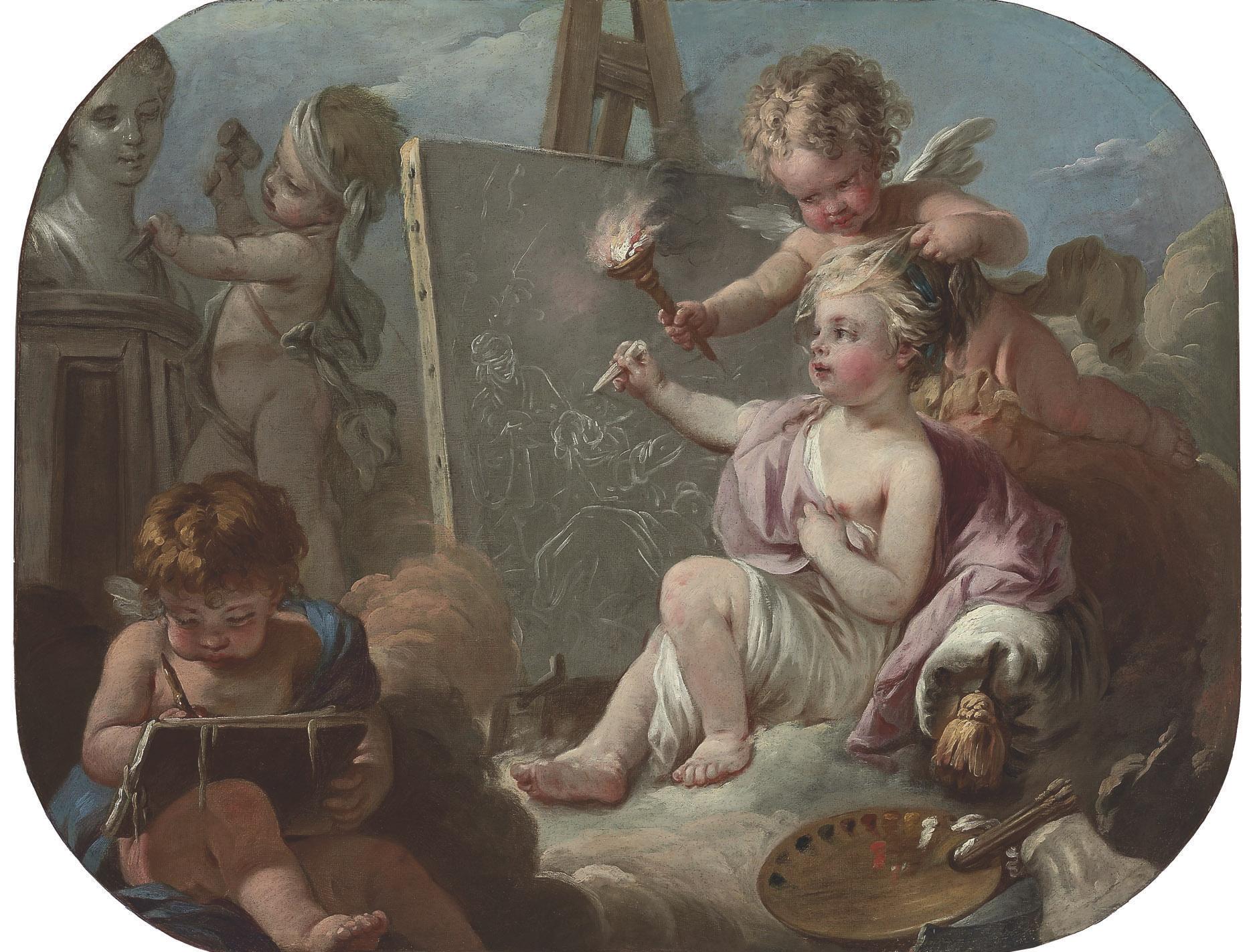 Jean-Baptiste de Deshays - An Allegory of the Arts