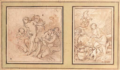 Jean-Baptiste Deshays - Diana and Callisto; and Jupiter and Danaë