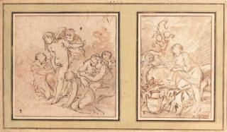 Jean-Baptiste Deshays - Diana and Callisto; and Jupiter and Danaë