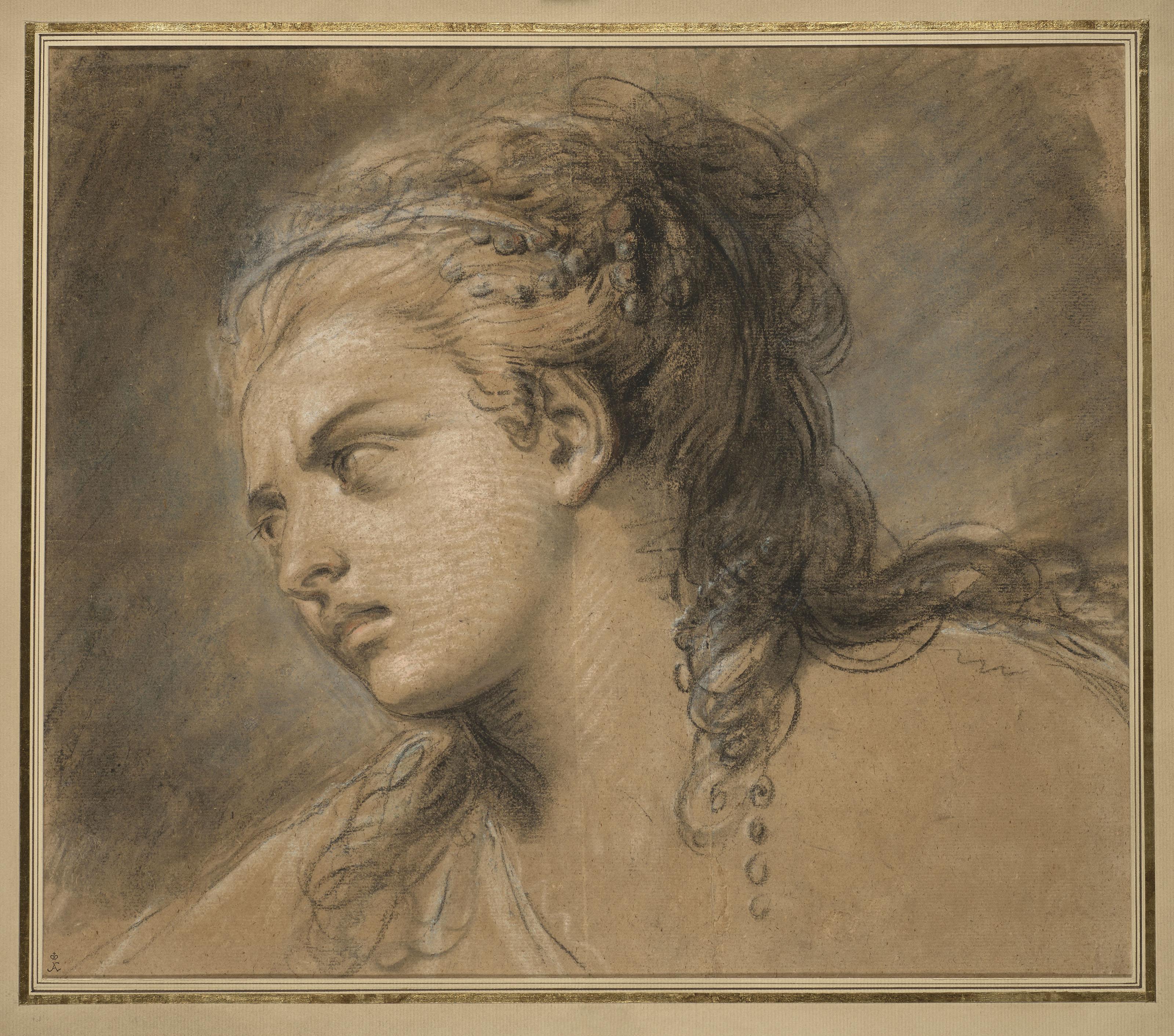 Jean-Baptiste Deshays - Étude de femme enragée