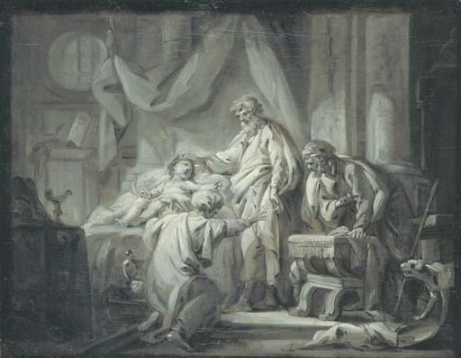 Jean-Baptiste Deshays - The blessing of a child