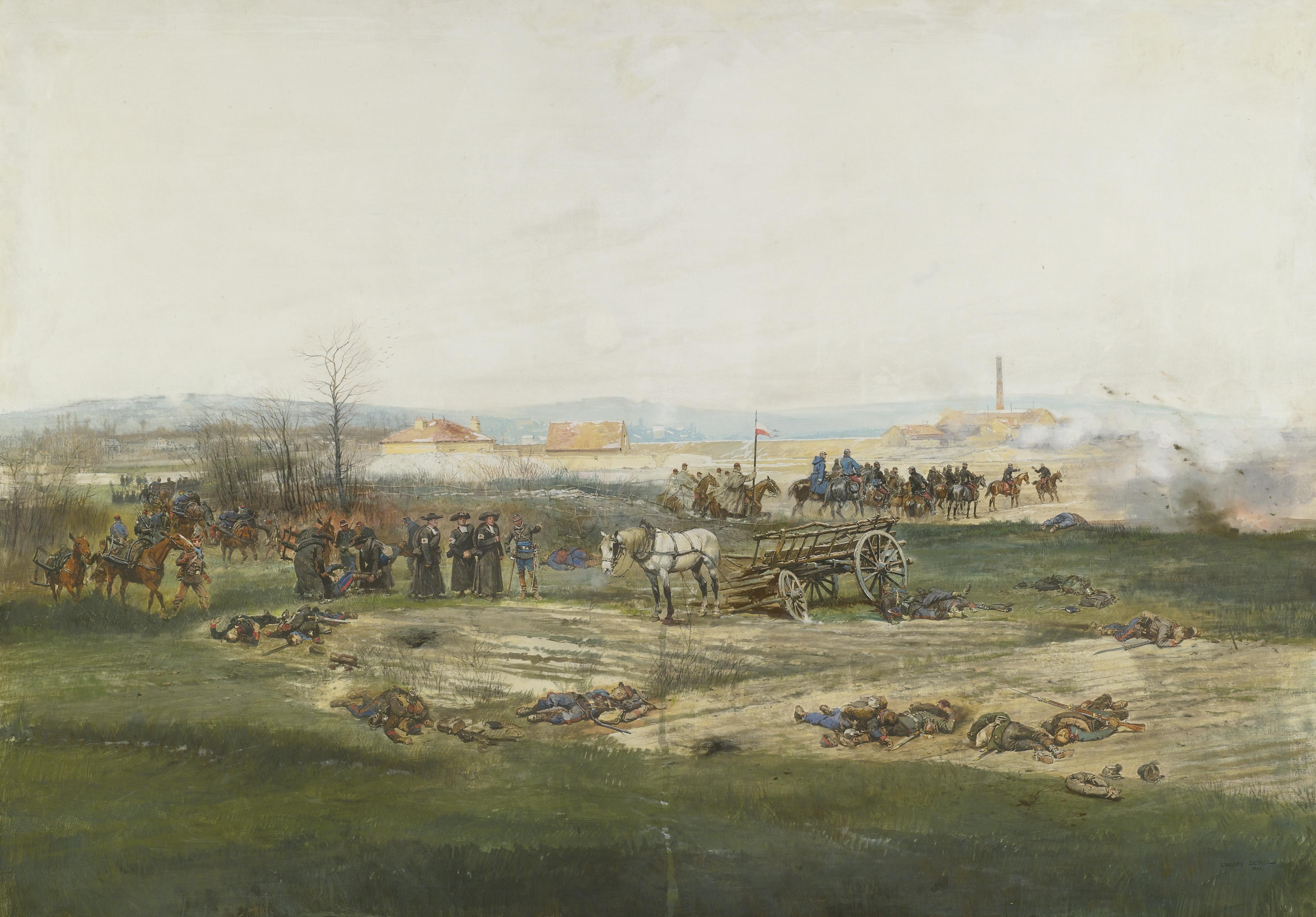 Jean-Baptiste-Édouard Detaille - La Battaille De Champigny: A Study For The Panorama Of The Battle Of Champigny