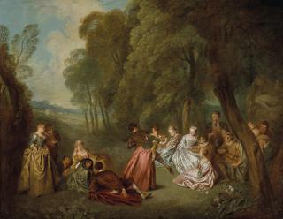 Jean-Baptiste François Joseph Pater - Les divertissements champêtres