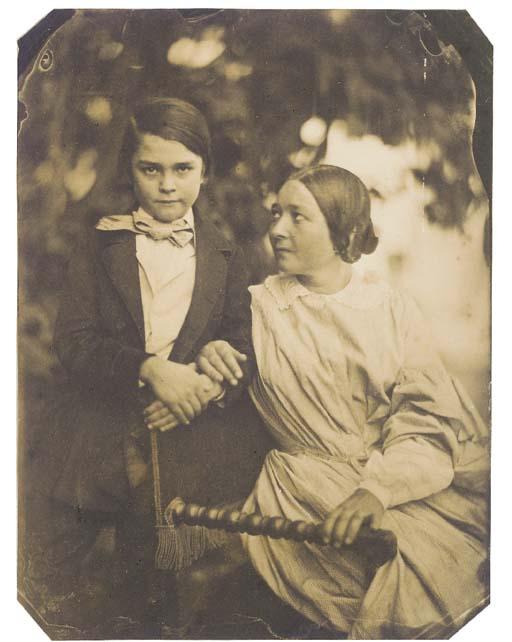 Jean-Baptiste Frenet - Mère et son enfant dans un jardin