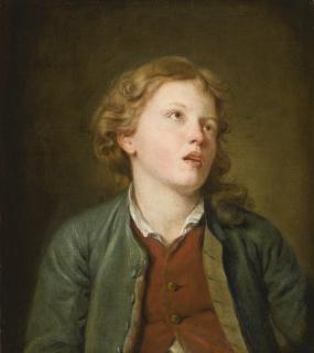 Jean-Baptiste Greuze - A Young Boy Looking Up