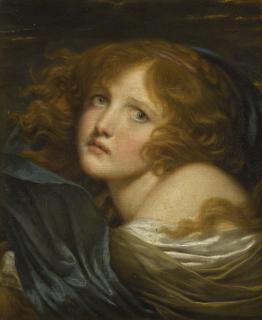 Jean-Baptiste Greuze - A Young Girl With Auburn Hair