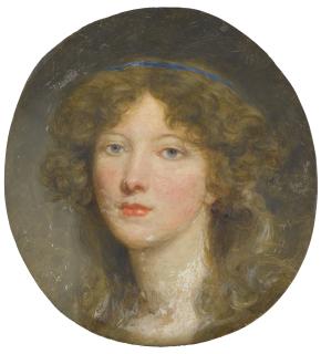 Jean-Baptiste Greuze - Head Of A Young Girl