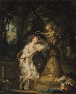 Jean-Baptiste Greuze - La Prière à l\'Amour, dit aussi L\'Offrande à l\'Amour
