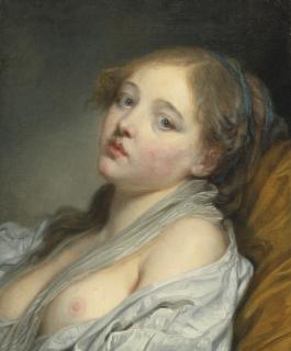 Jean-Baptiste Greuze - La Rêveuse (Bust Of Young Woman)