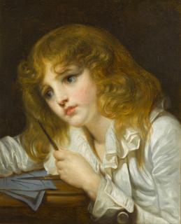 Jean-Baptiste Greuze - ‘Le Petit Mathématicien’