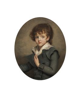 Jean-Baptiste Greuze - Portrait d\'un jeune garçon