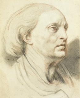 Jean-Baptiste Greuze - Study Of A Man\'S Head 
