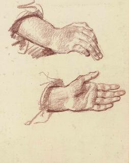 Jean-Baptiste Greuze - Study of hands