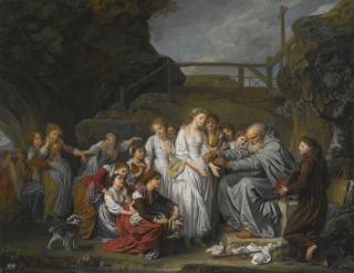 Jean-Baptiste Greuze - The Hermit, Or The Distributor Of Rosaries