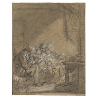 Jean-Baptiste Greuze - Visit To The Grandmother