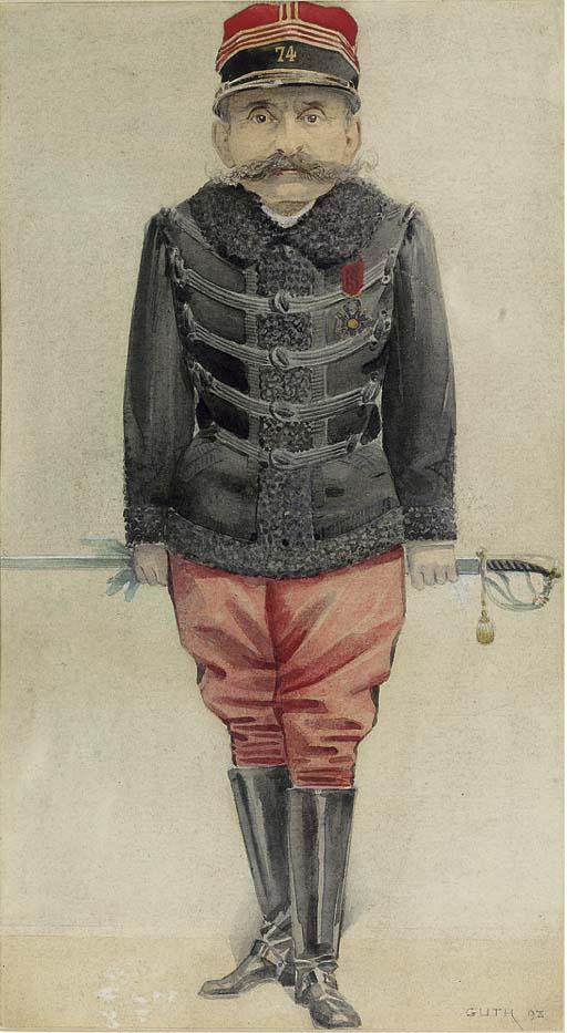 Jean Baptiste Guth - Major Esterhazy Military Officer and Spy