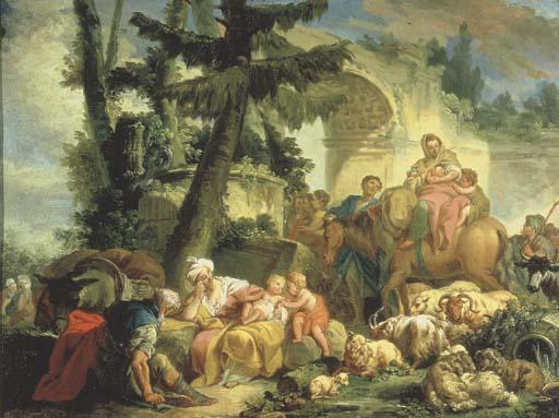 Jean-Baptiste-Henri Deshays De Colleville - Le Repos pendant la Fuite en Egypte