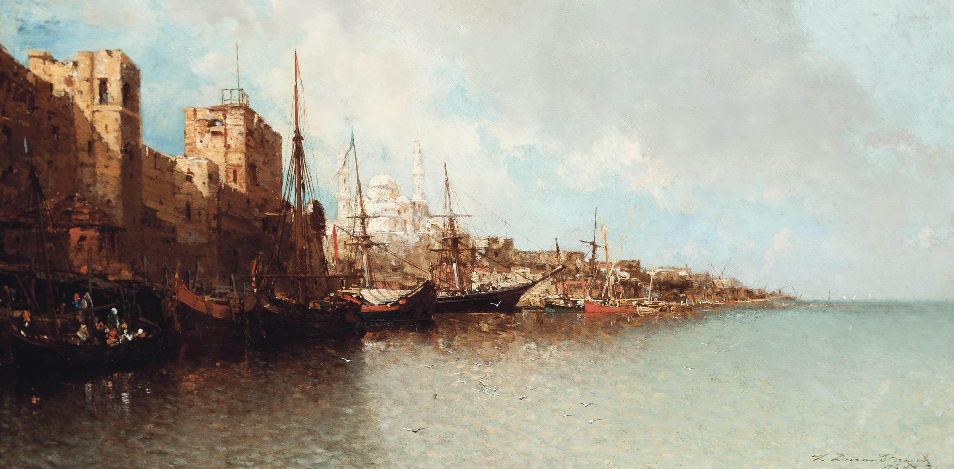 Jean-Baptiste-Henri Durand-Brager - On The Bosphorus, Istanbul
