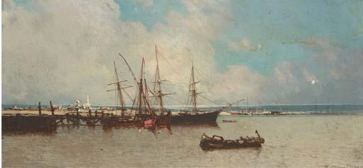 Jean-Baptiste Henri Durand-Brager - The deserted harbour