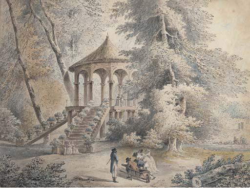 Jean-Baptiste Hilaire - Vue du Parc de Sévigné